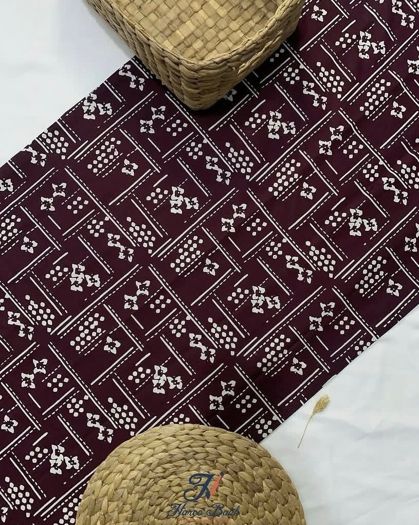 Kain Batik Cap Harco Motif Sashiko Bunga