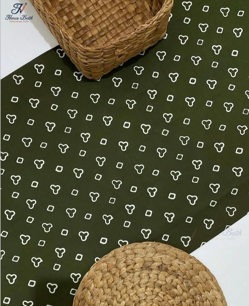 Kain batik cap motif jumputan
