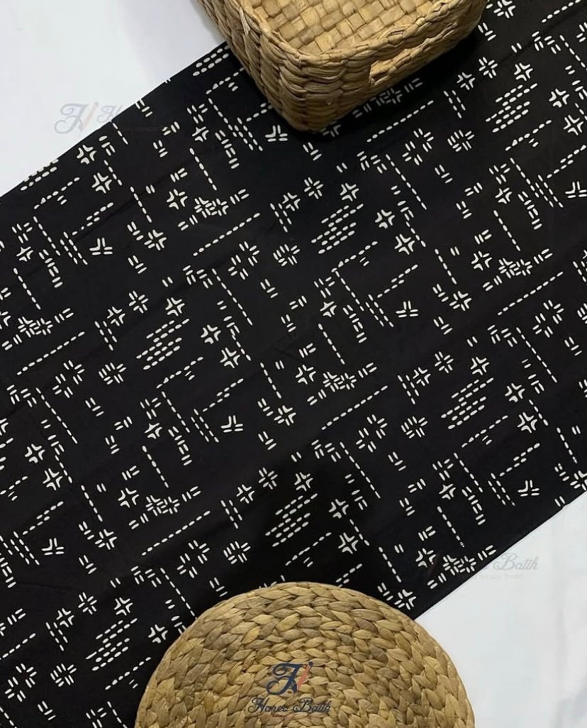 Kain Batik Cap Harco Motif Sashiko Garis