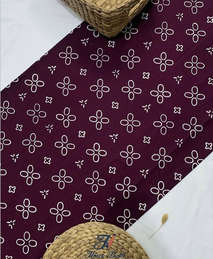 kain Batik Cap Harco Motif Bunga Ring