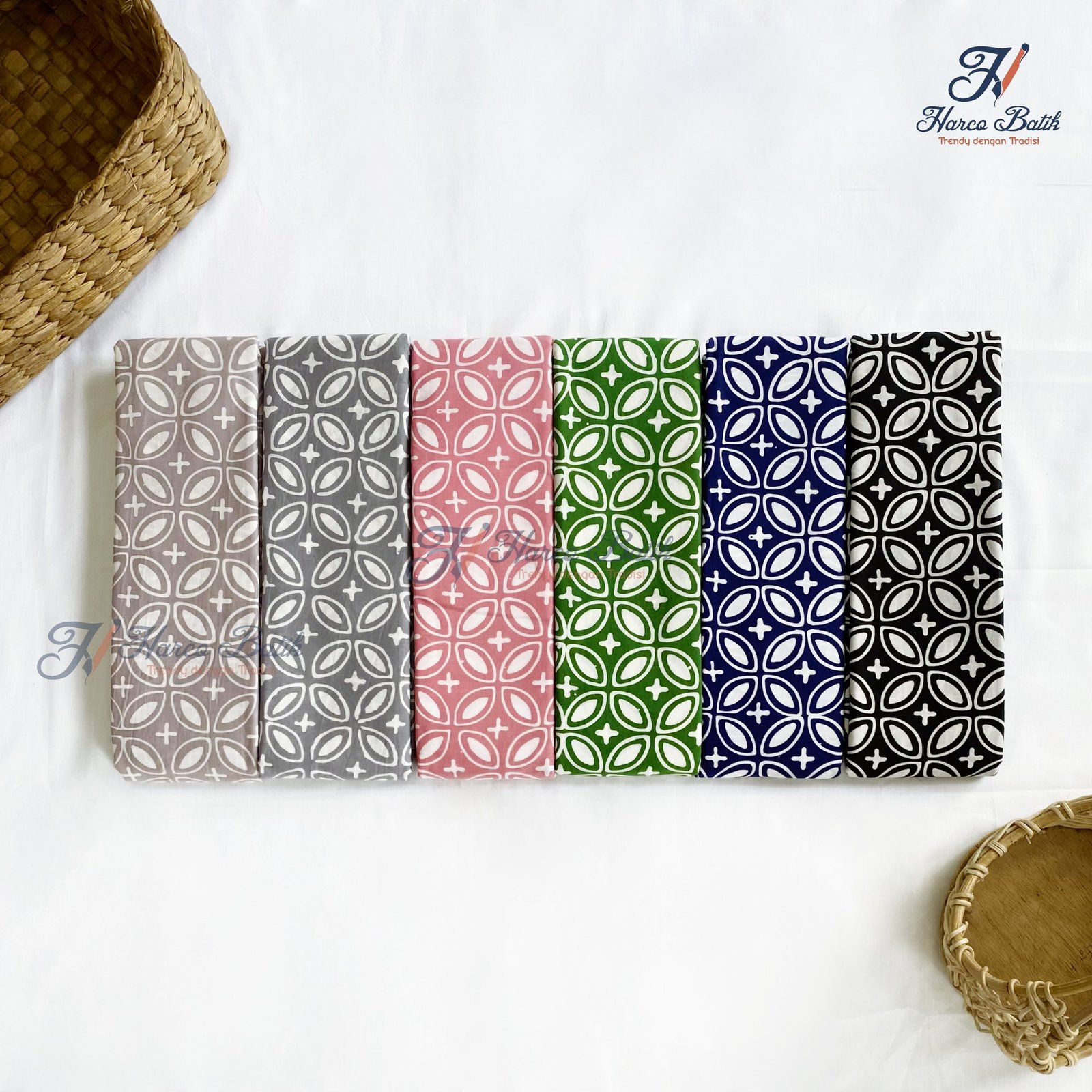 Batik Cap Kain Batik Cap Harco Motif Kawung Plus