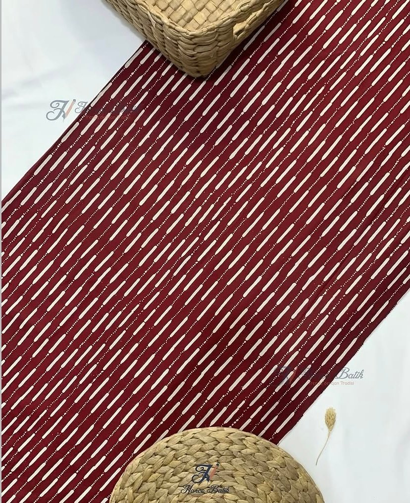 Kain batik Cap Harco Motif Garis Putus