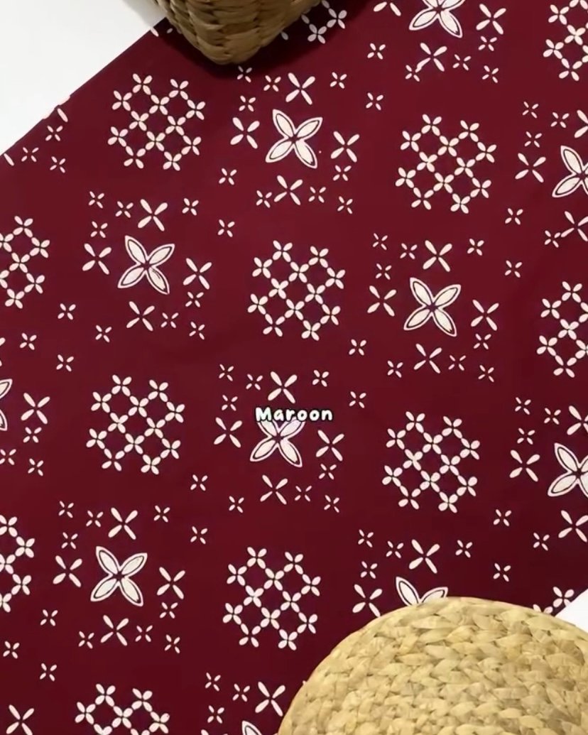Kain Batik Cap Harco Motif Kawung Pagar