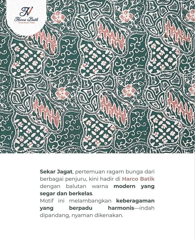 Kain Batik Cap Harco Motif Sekar Jagat