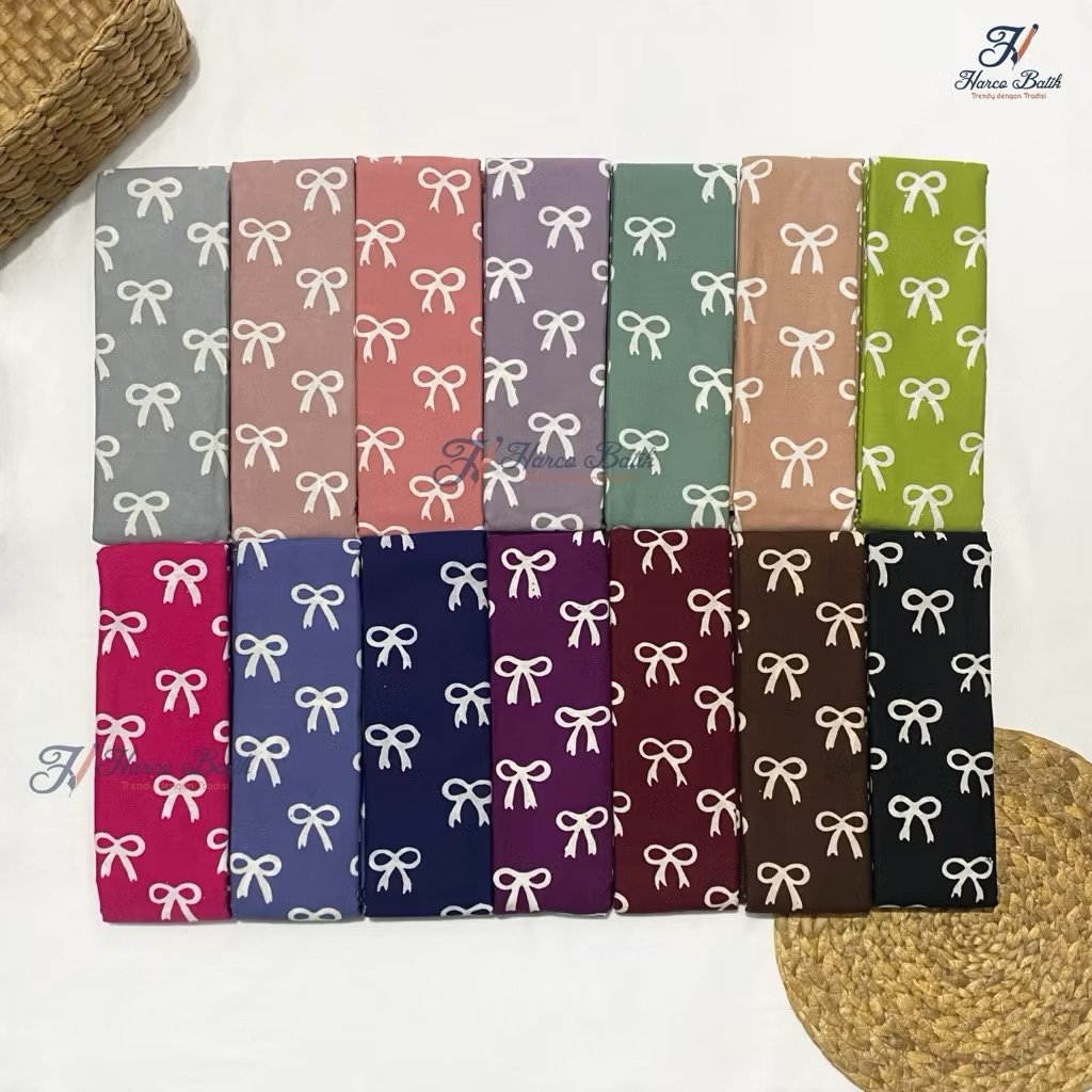 Batik Cap Kain batik cap harco motif pita besar atau ribbon
