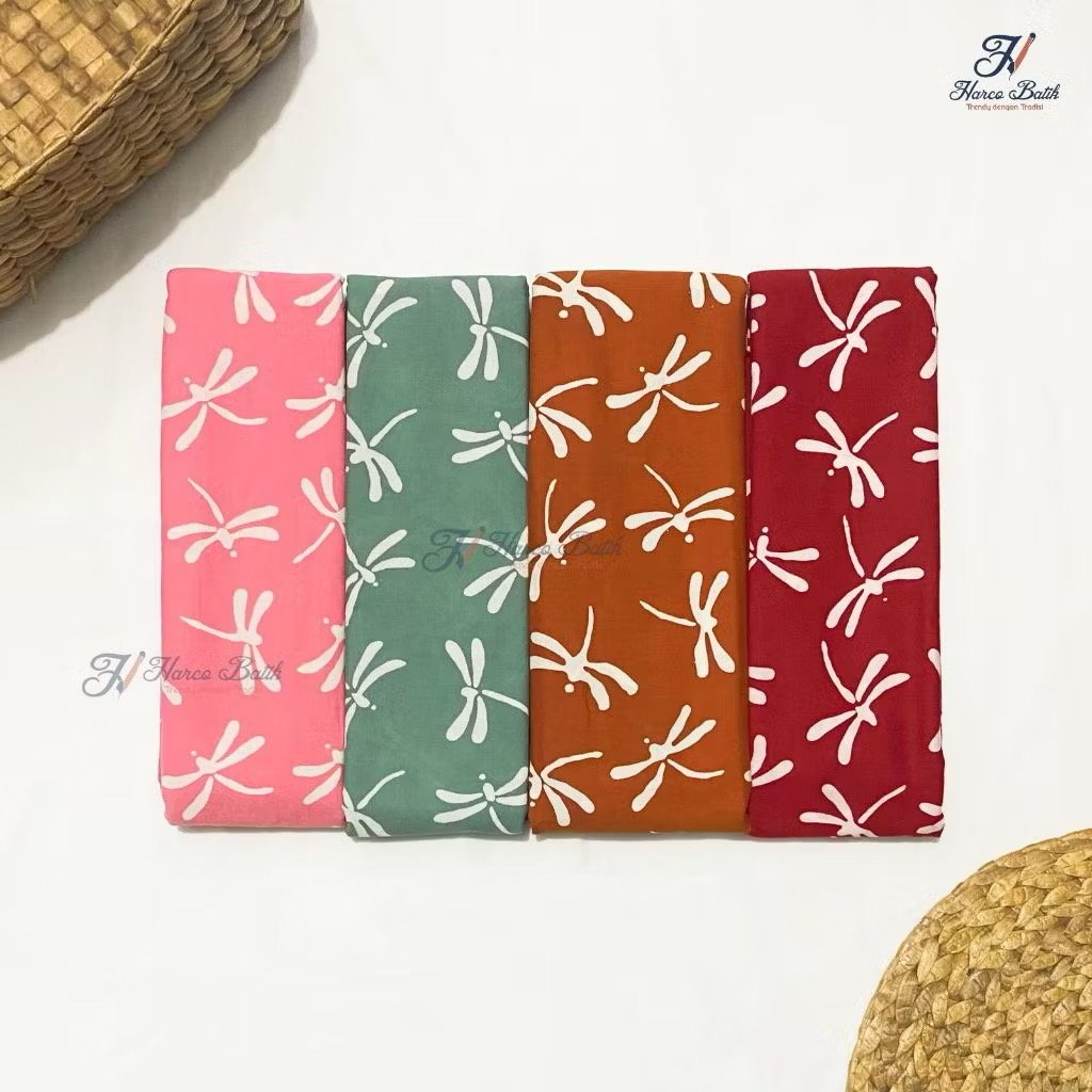 Batik Cap Kain batik cap harco motif capung